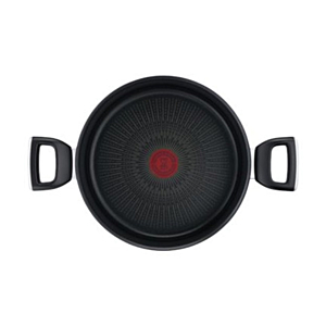 Faitout TEFAL Avec Couvercle G2554602 24cm - Noir