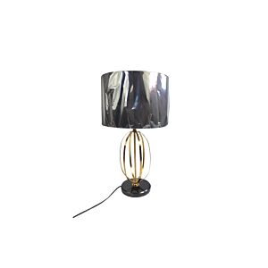 Lampe De Table En Métal 33x59cm - Noir / Doré Lampe de table