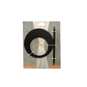 Embrasse MIRZA - Noir Mat Tringles et accessoires rideaux