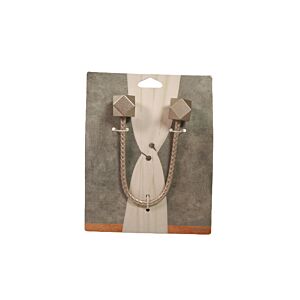 Embrasse Twist Géométrique - Gris Tringles et accessoires rideaux