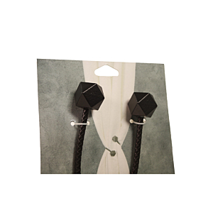 Embrasse Twist Géométrique - Noir Mat