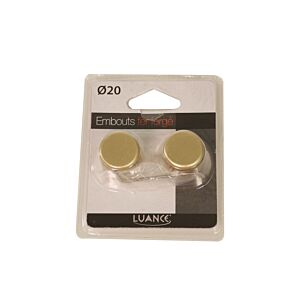 2 Embouts Bouchon - Doré Tringles et accessoires rideaux