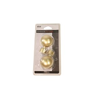 Embout THEA X2 - Doré Tringles et accessoires rideaux