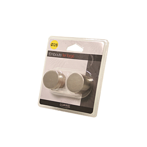 Embout Bouchon X2 - Argent Mat