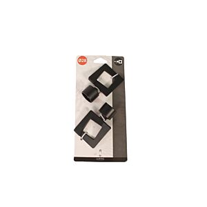Embout UPPER EAST SIDE X2 - Noir Mat Tringles et accessoires rideaux