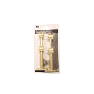 Support Rideau Double X2 - Doré Déstockage