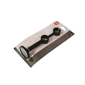 Support Double Extensible 19cm x1 - Noir Mat Déstockage