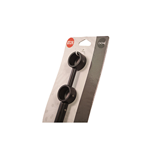 Support Double Extensible 19cm x1 - Noir Mat