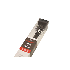 Tringle 120-210cm Embout FLORENCE - Gris Anthracite
