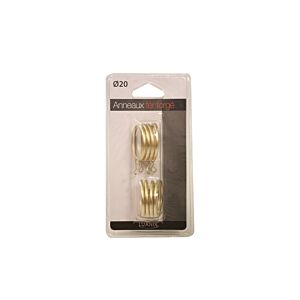 8 Anneaux De Rideaux - Doré Tringles et accessoires rideaux