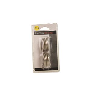 8 Anneaux De Rideaux - Argent Mat Tringles et accessoires rideaux