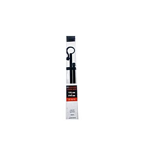 Tringle 120-210cm Double Barres Embout ATELIER - Noir Mat Tringles et accessoires rideaux