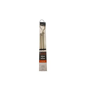Tringle 120-210cm Double Barres Embout ATELIER - Or Mat Tringles et accessoires rideaux