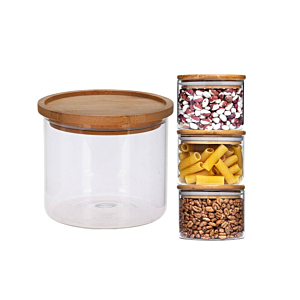 Boîte À Provision 950ml - Blanc / Marron