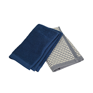 Packs De 2 Torchons 50x50cm - Bleu