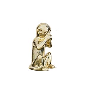 Statue SINGE 28cm - Doré Bibelots