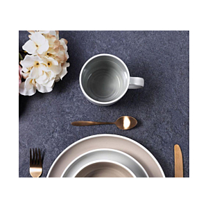 Assiette Bicolore 26,5cm - Beige