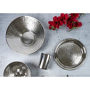 Coupelle Martelé En Inox 15cm - Argent