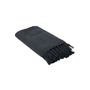 Jeté GAUFRE 130x160cm - Gris Anthracite Plaid et couvertures