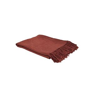 Paid Jeté GAUFRE 130x160cm - Terracotta Plaid et couvertures