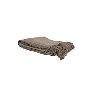 Plaid Aux Motifs Gaufrés - Taupe Plaid et couvertures