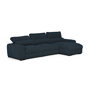 Canapé HECTOR Fonction Lit + Rangement - Bleu Foncé