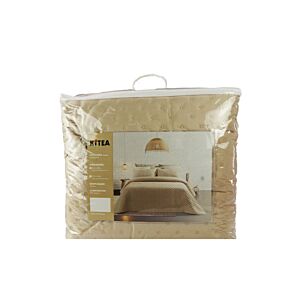 Couvre Lit THUNDER + 2 Taies D'Oreillers - Beige Parure de lits