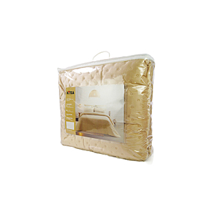 Couvre Lit THUNDER + 2 Taies D'Oreillers - Beige