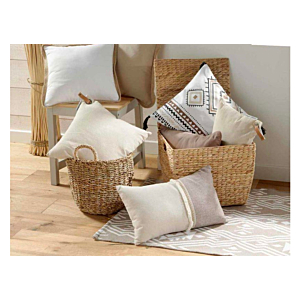 Coussin À Franges 30x50cm - Beige