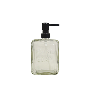 Distributeur À Savon En Verre 550ml - Blanc