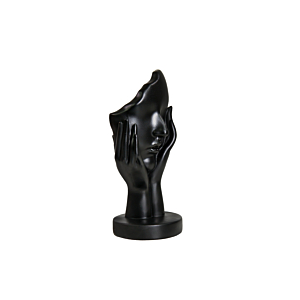 Décoration Visage 30cm - Noir 