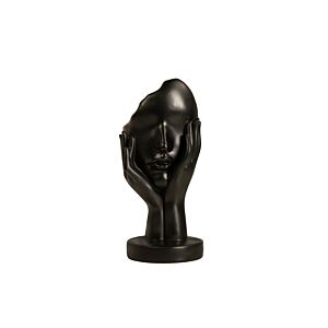 Décoration Visage 30cm - Noir Bibelots