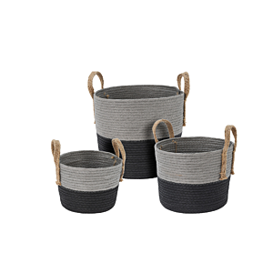 Panier - Gris / Noir Paniers et corbeilles