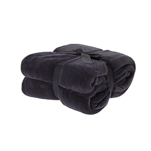 Couverture Polaire 180x230cm - Noir Plaid et couvertures