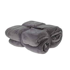 Couverture Polaire 180x230cm - Gris Plaid et couvertures