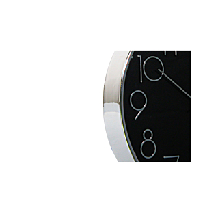 Horloge Murale 30cm - Argent