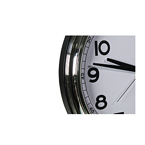 Horloge Murale 45cm - Argent