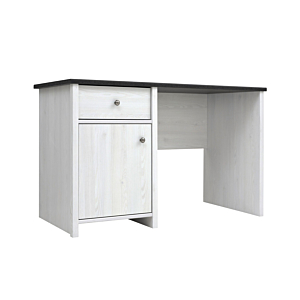 Bureau PORTO 1 Porte + 1 Tiroir - Blanc / Noyer Bureaux enfant
