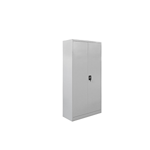 Armoire STEEL 85x40x180cm Portes Battantes - Gris/Blanc Rangement professionnel