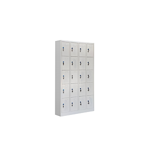 Casier STEEL 20 Portes - Blanc / Gris Rangement professionnel