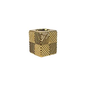 Bougeoir Décoratif 7x7x8cm - Doré Photophores et bougeoirs