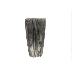 Vase Décoratif RISCADO 16x16x32cm - Gris Vases