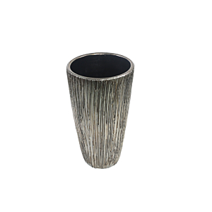 Vase Décoratif RISCADO 16x16x32cm - Gris