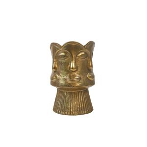 Vase Décoratif Visage 14x14x22cm - Doré Vases