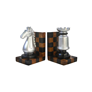 Serre-livres Jeux D'échecs - Argent