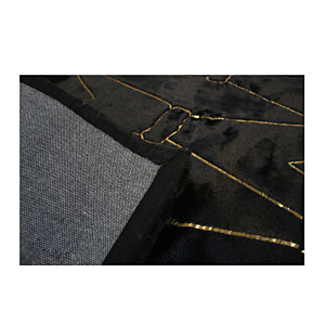 Tapis En Fourrure - Noir / Gold