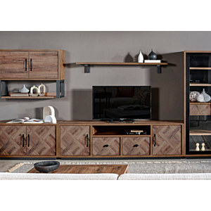 Meuble TV HARDY - Marron