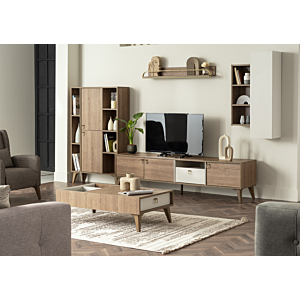 Table Basse VIENA - Beige /Blanc