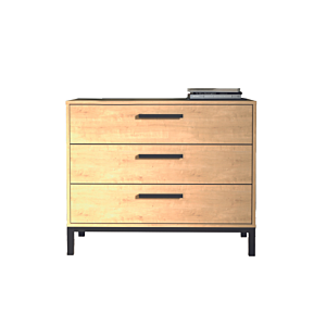 Commode CRAFT - Chêne / Noir 