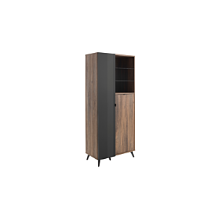 Vitrine INFINITO - Gris Anthracite / Marron Promos printemps